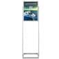 Silver 18" x 24" poster display stand with floor standing design