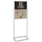 Sign display stands with double sided design