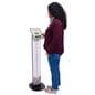 Magnetic tablet kiosk stand with overall width of 13.7 inches 