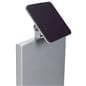 Magnetic tablet kiosk stand with plates