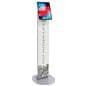 Magnetic tablet kiosk stand with floor anchors 