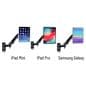 Articulating arm tablet mount can hold multiple tablets