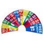 Custom prize wheel inserts for PWMINIBLK / PWMINIBLED printed with digital solvent printers 