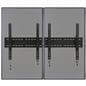 2-Monitor Wall Portrait TV Bracket for Flat Screens