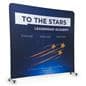 Large custom tension fabric backdrop with full color printing 