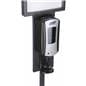 Black Hand Sanitizer Stand with Refillable Dispenser