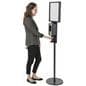 Black Hand Sanitizer Stand is Touch-Free