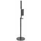 Black Floor Standing Purell Dispenser with Thin Profile