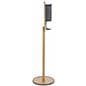 Oak Purell Floor Stand with Sturdy Construction