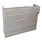 Cash register stand with barnwood finish