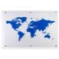 Coated surface dry erase whiteboard with custom graphics