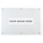 Dry erase whiteboard with custom graphics in world map design