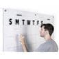 Non-ghosting oversized calendar dry erase board