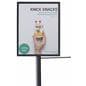 8.5 x 11 stanchion label frame