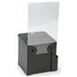 Black Ballot Box with Sign Holder