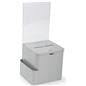 Silver Ballot Box with Sign Holder
