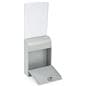 Silver Wall Mount Document Box with Lockable Door