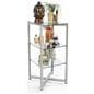 3 Level Tiered Glass Shelving Display