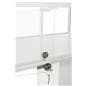 Table display case with cam lock and key