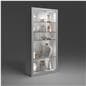 Retail glass display cabinet with floor standing design