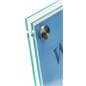 Stainless Steel Standoffs on Slanted Sign Holder with Brochure Display