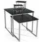 Black Nesting Table Set with MDF Tabletops
