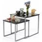 Sqaure Contemporary Nesting Tables