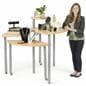 Maple Rotating Retail Display Table for Showcasing Merchandise