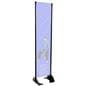 16" x 72" Black Permanent Banner Stand For Outdoor Use