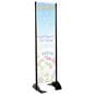 20” x 72” Black Permanent Banner Stand without Graphic with Spring Loaded Tension Bar
