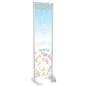 20” x 72” Gray Permanent Banner Stand for Convention Centers