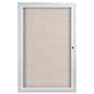 outdoor enclosed bulletin boards with tackable vinyl weave backer