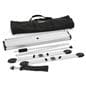 Outdoor double-sided banner display stand with portable design