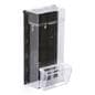Outdoor Leaflet Dispenser With Spring-Hinged Lids