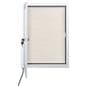 lighted outdoor bulletin board cases with weather-resistant frame