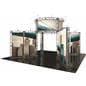 Portable trade show display booth truss with 24  low wattage spotlights