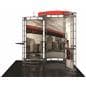 10x10 truss trade show booth with modern curved design
