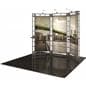10ft trade show display kit with two adjustable tabletops