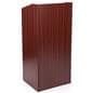 Collapsible podium with mahogany finish