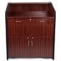 Portable presentation podium with locking cabinet