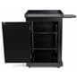 School podium on wheels with adjustable shelves