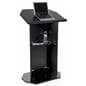 Black economy pulpit with reading lip