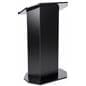 Black economy pulpit with large reading surface