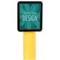 Custom printed graphics for OP1012BOLSG bollard sign topper with fade resistant material 