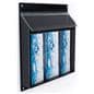 Weatherproof outdoor display brochure holders