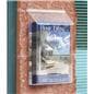 Outdoor literature display for wall mounting