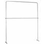 6' trade show table header with adjustable frame 