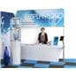 The 6' Trade Show Table & Header Looks Great In Any Expo Environment