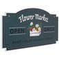24 x 48 hanging outdoor shaped signs with double-sided artwork