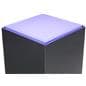 Pedestal display case with acrylic cover with illuminated display area